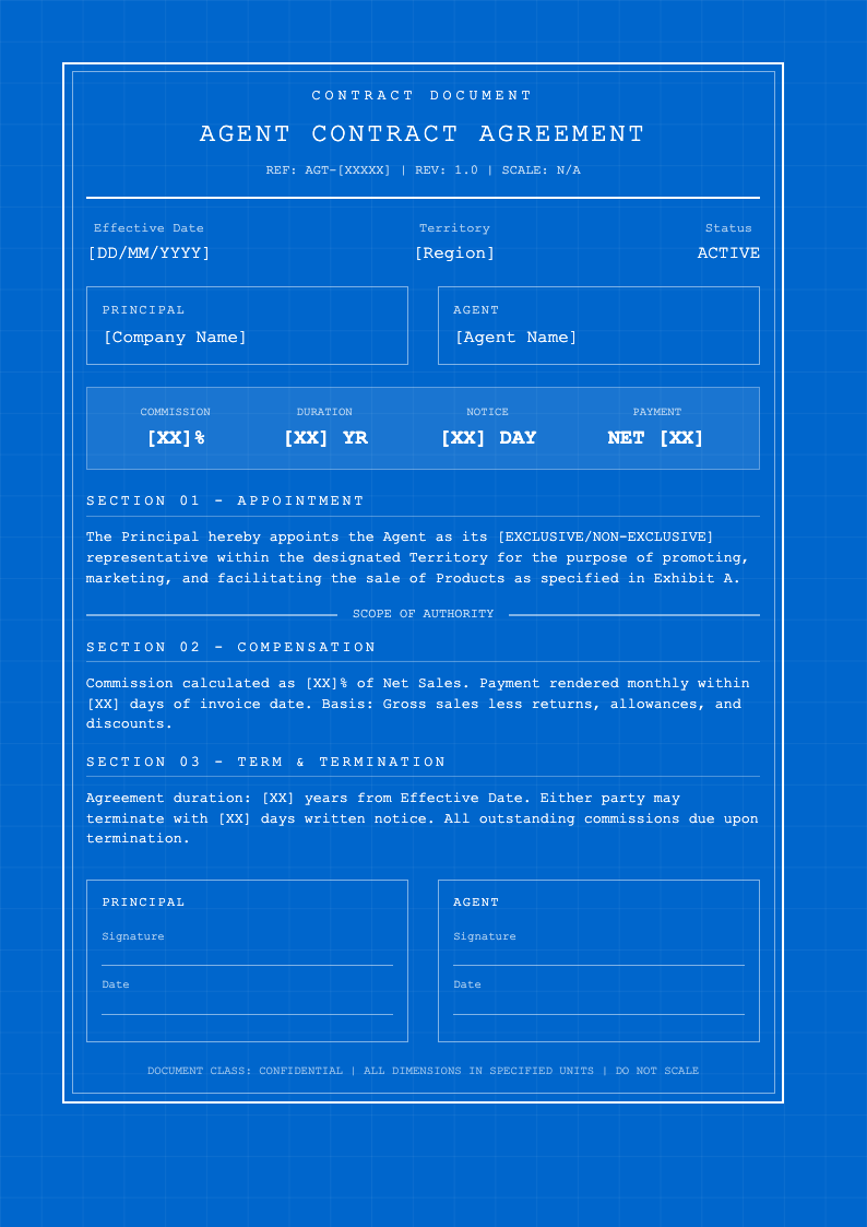 Engineering blueprint agent contract